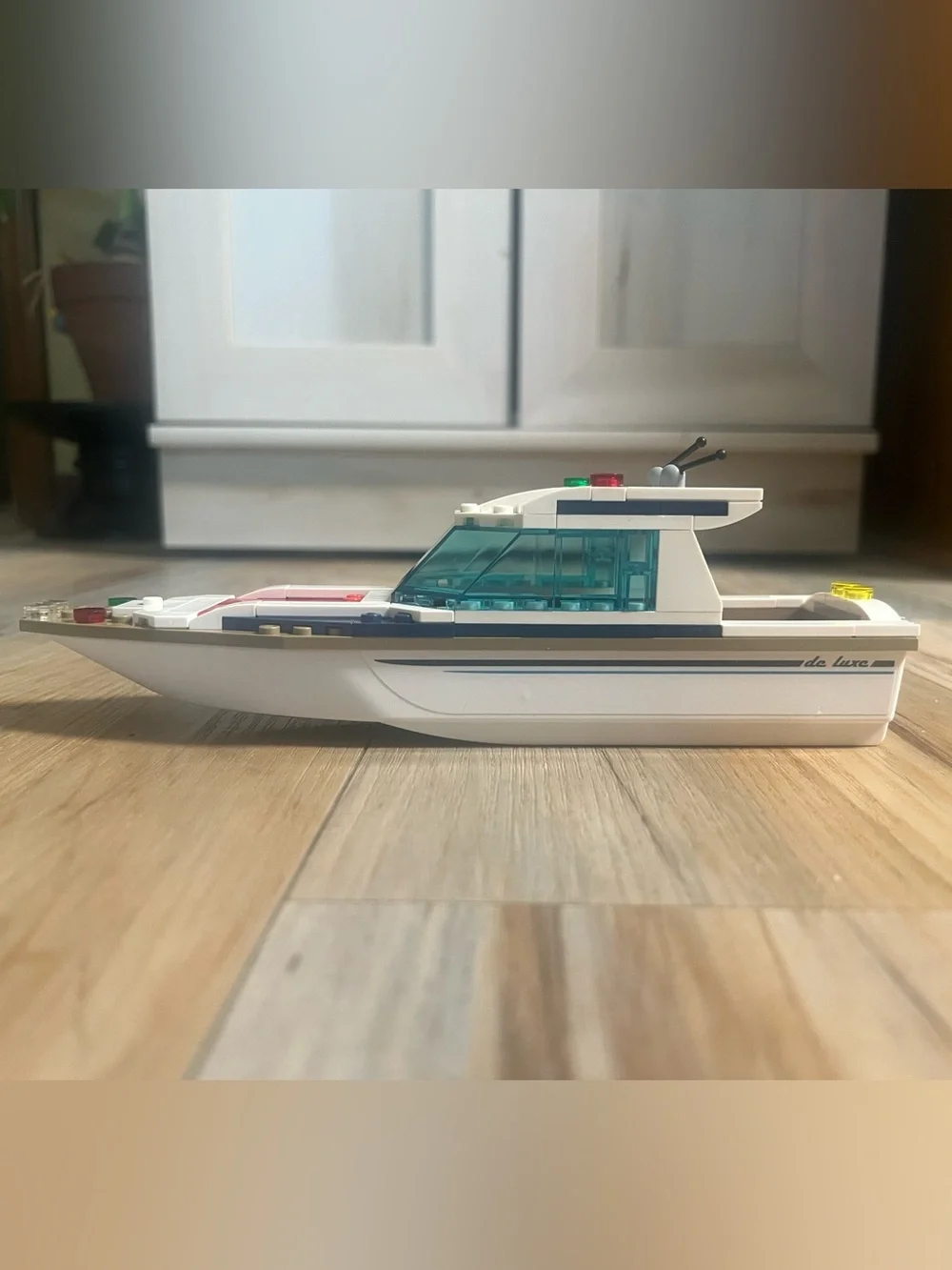 Lego City - Diving Yacht - Set 60221 - White Boat Hull With Tan Top